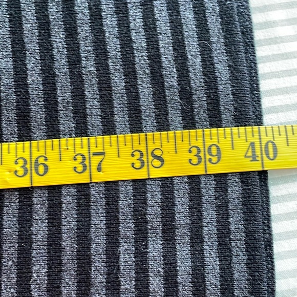 Vince Camuto Black And Grey Cotton Blend Fitted/Flare Midi Dress, Size L - Picture 14 of 14